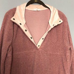 Rose Pink Sherpa Sweater